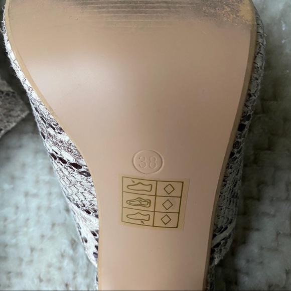 ASOS Snake Skin Open Toe Mules - Picture 5 of 5